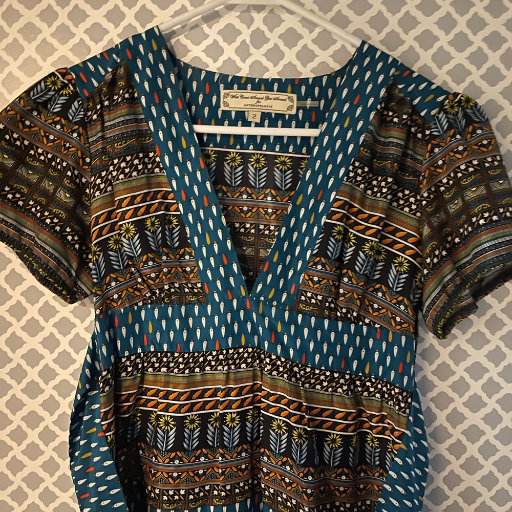 Anthropologie what comes around goes around Patterned Dress - Picture 3 of 4